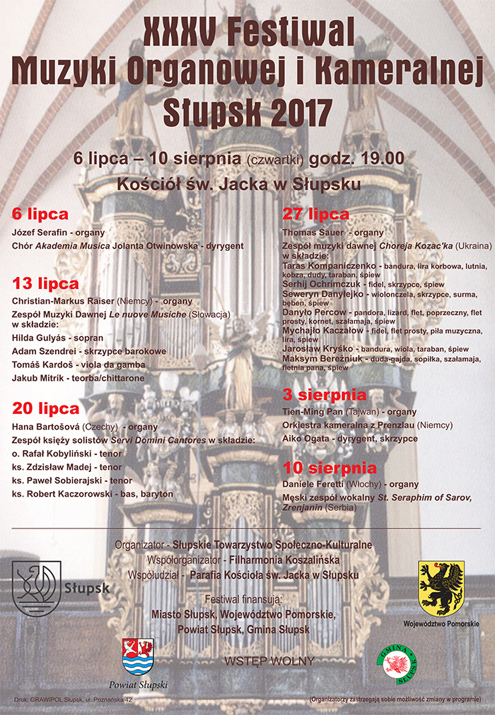 Festiwal Muzyki Organowej i Kameralnej w Słupsku