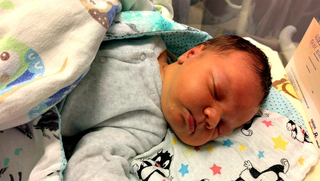 Pierwsze dziecko urodzone w słupskim szpitalu w 2023 roku - Julia Zuzanna Wdowczyk