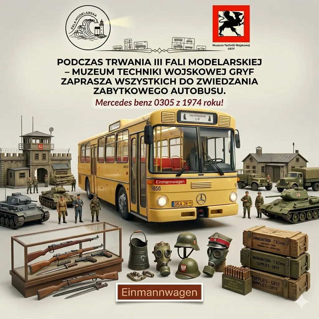 Atrakcją będzie zabytkowy autobus szkolny Mercedes-Benz 0305 z 1974 roku